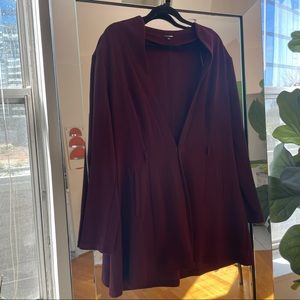 Purple Fit and Flare Blazer